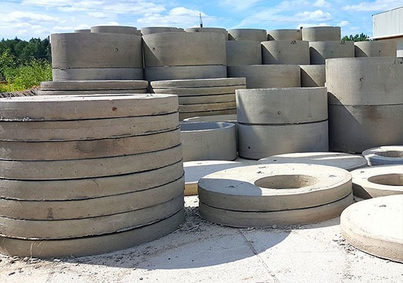 Доставка бетонных колец для колодца
